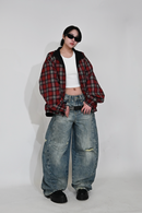 【10日以内お届け】カジュアルダメージバルーンデニム L2079