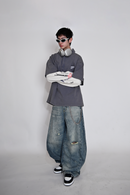 【10日以内お届け】カジュアルダメージバルーンデニム L2079