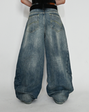 【10日以内お届け】カジュアルダメージバルーンデニム L2079