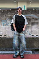 【10日以内お届け】カジュアルダメージバルーンデニム L2079