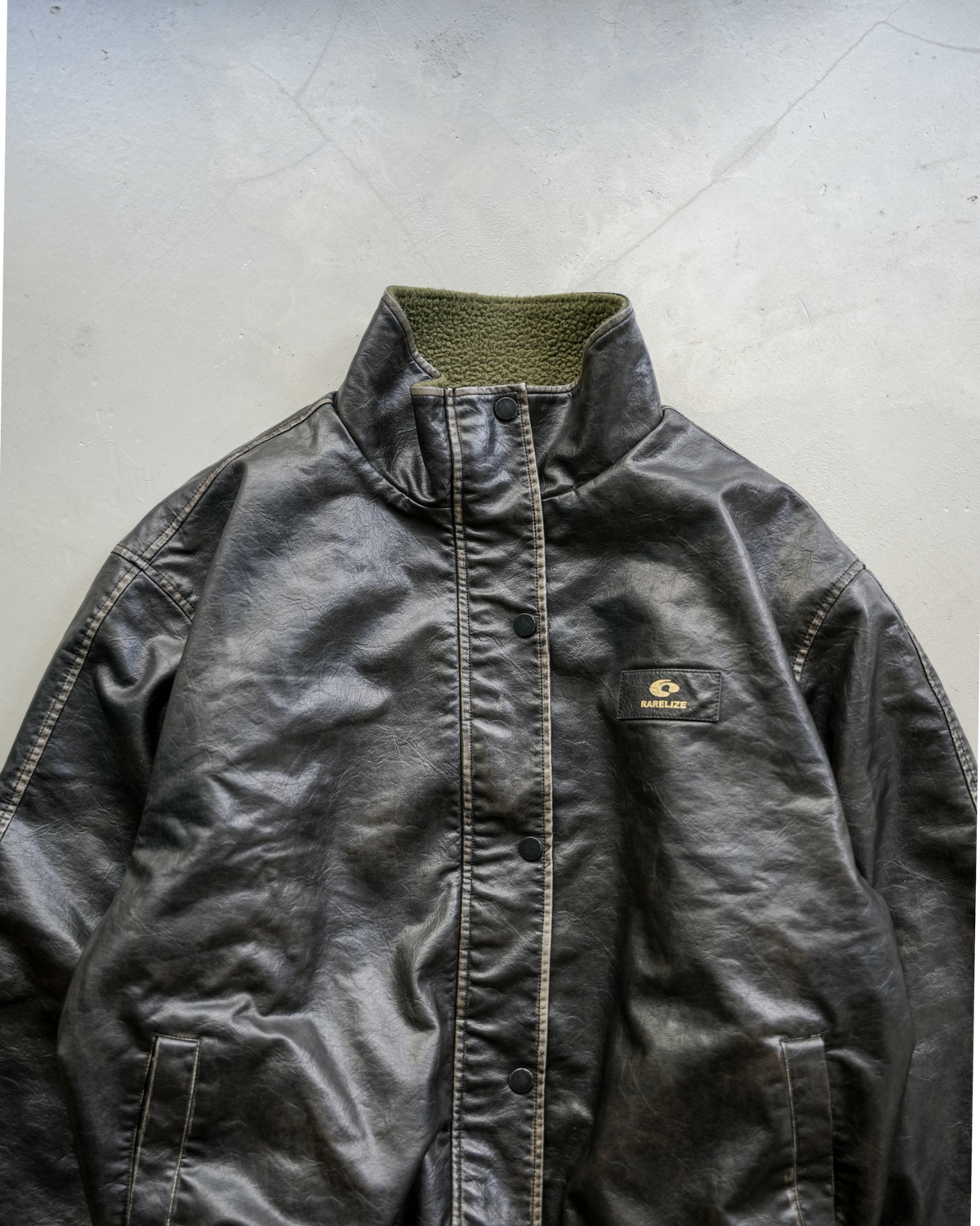 リバーシブルレザーフリースジャケット 093CC568-FA64-4755-A04A-