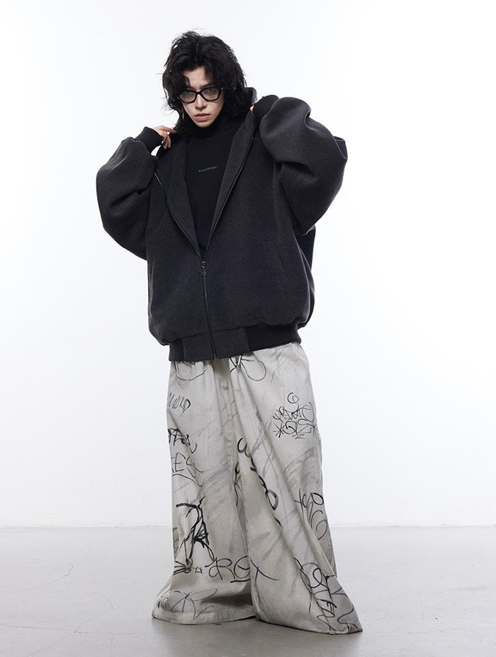 ルーズスウェットジップパーカー L0963 