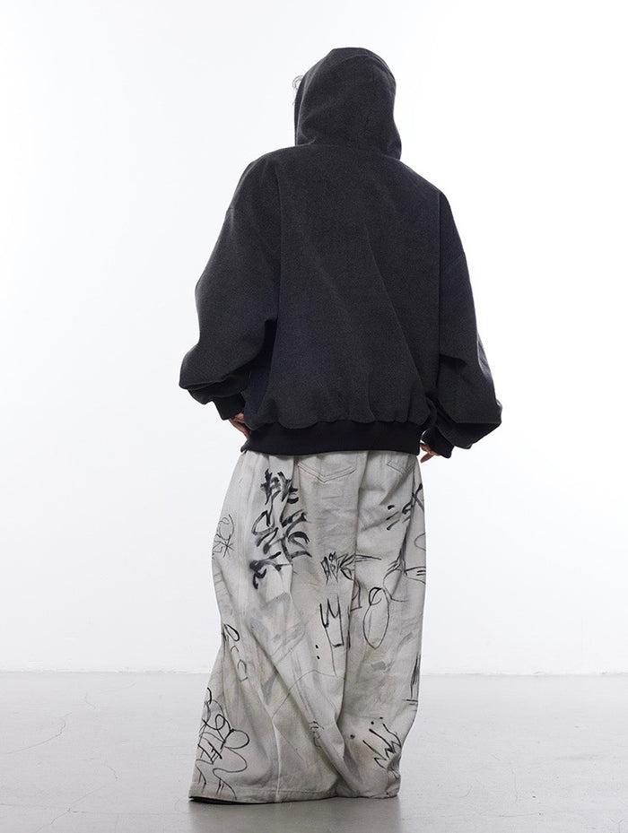 ルーズスウェットジップパーカー L0963 