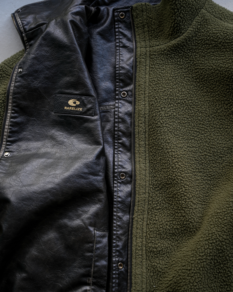 10日以内お届け】 リバーシブルPUレザーフリースジャケット L2012 10日以内お届け】 リバーシブルPUレザーフリースジャケット L2012