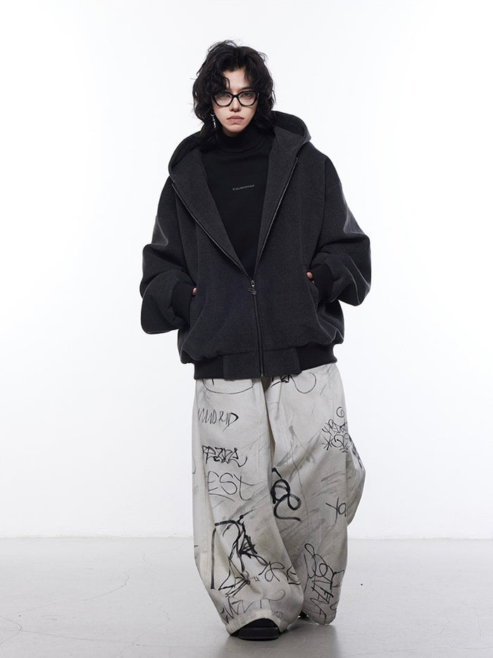 ルーズスウェットジップパーカー L0963 