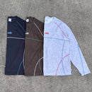 【7日以内お届け】ラインラグランスリーブT L2410