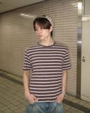 【7日以内お届け】ウォッシュドボーダーT L2274