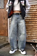 【10日以内お届け】カジュアルダメージバルーンデニム L2079