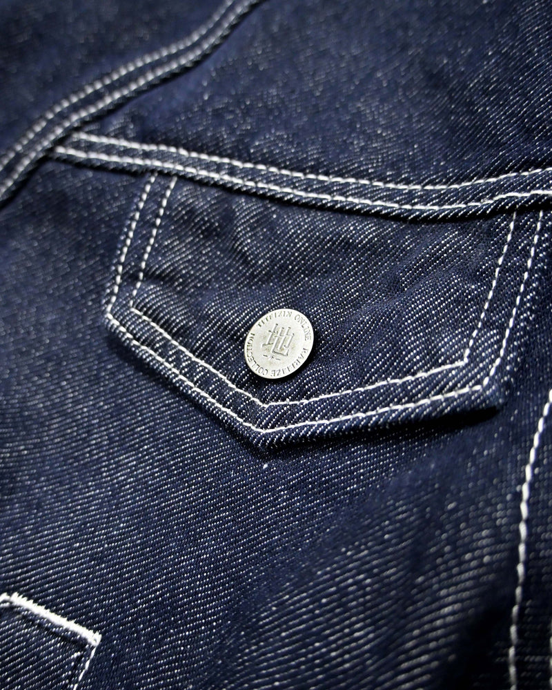 L2222 ユニークデニムジャケット XL（navy） 地底人ONLINE 【公式通販】