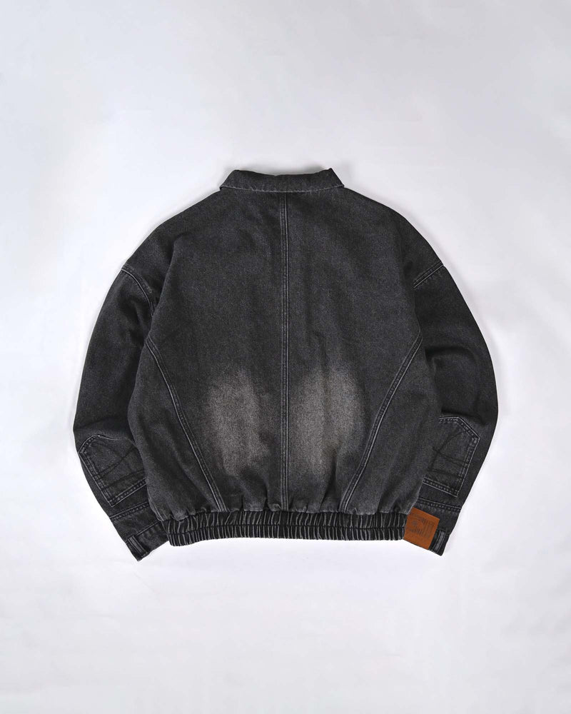 L2222　ユニークデニムジャケット　XL（navy）　地底人ONLINE 10日以内お届け】ユニークデニムジャケット L2222