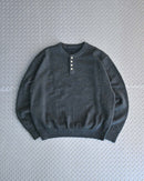 【7日以内お届け】ウールブレンドヘンリーネックニット L2143