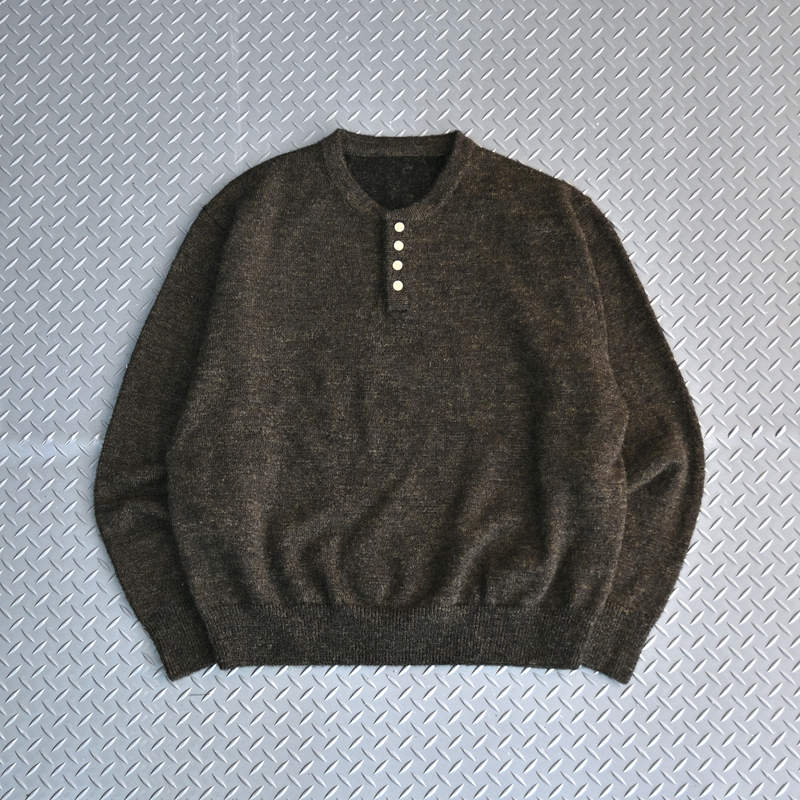 【9/5 20:00発売開始】ウールブレンドヘンリーネックニット L2143