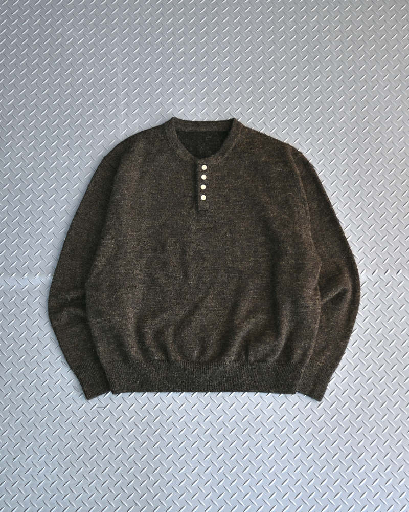 【10日以内お届け】ウールブレンドヘンリーネックニット L2143