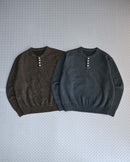 【7日以内お届け】ウールブレンドヘンリーネックニット L2143