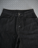 【10日以内お届け】 オールブラックボタンフライデニム L2113