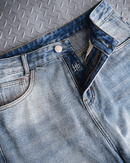 【10日以内お届け】ウォッシュドクラックバギーデニム L2085