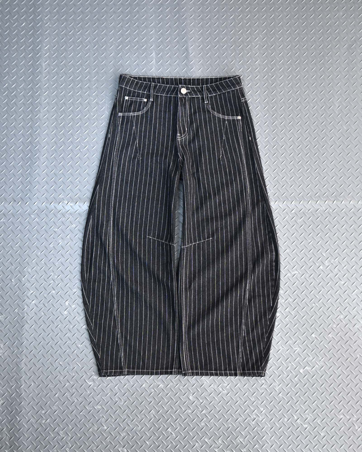 7日以内お届け】ストライプバルーンデニム L2091