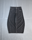 【10日以内お届け】ストライプバルーンデニム L2091