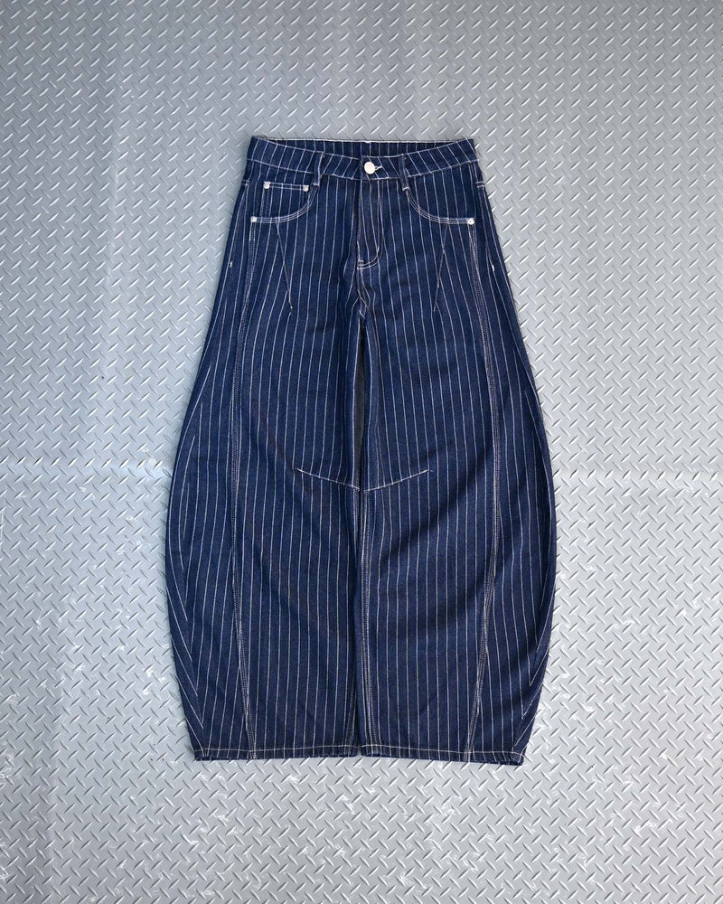 7日以内お届け】ストライプバルーンデニム L2091