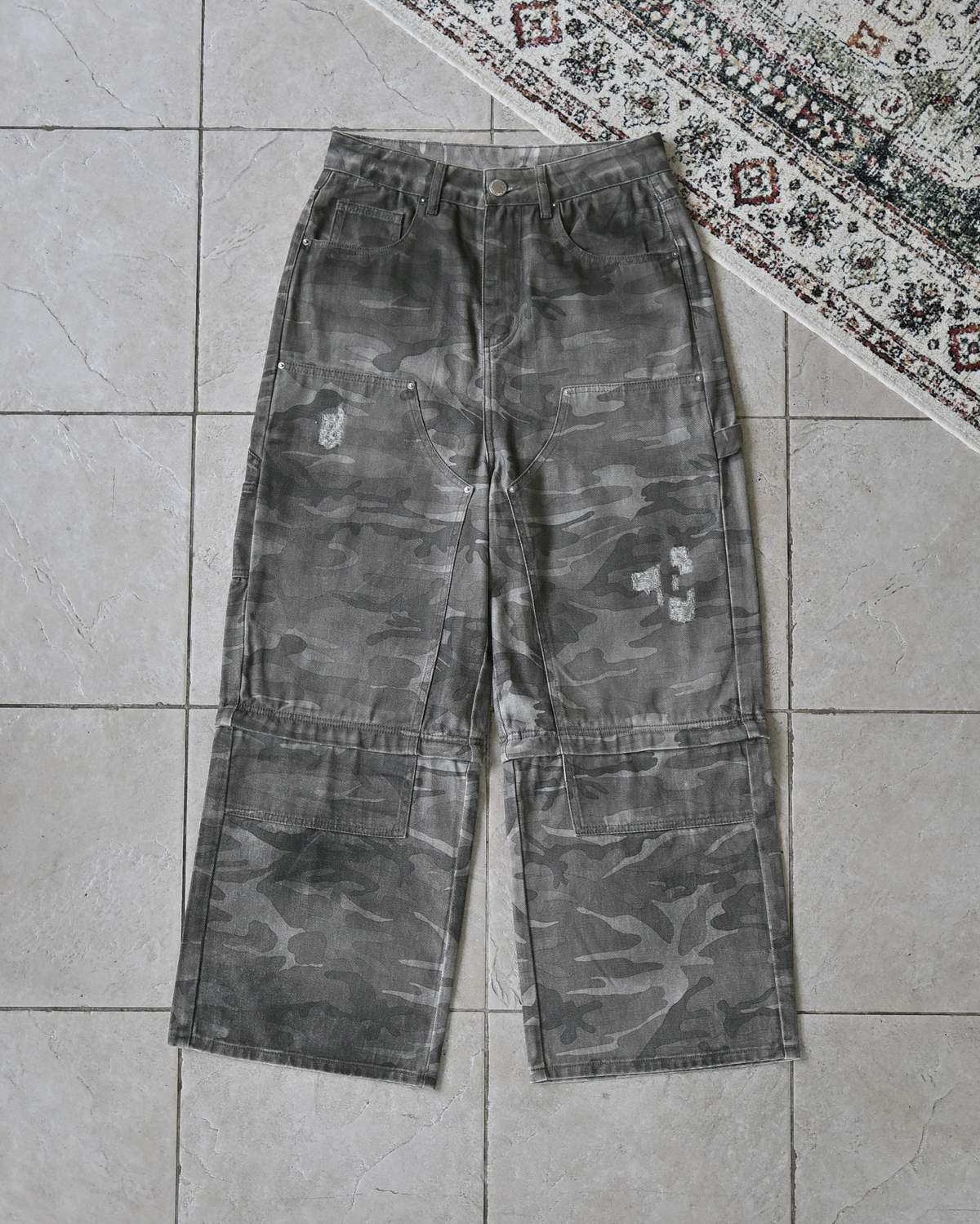 10日以内お届け】 ダメージカモ2WAYパンツ L2103