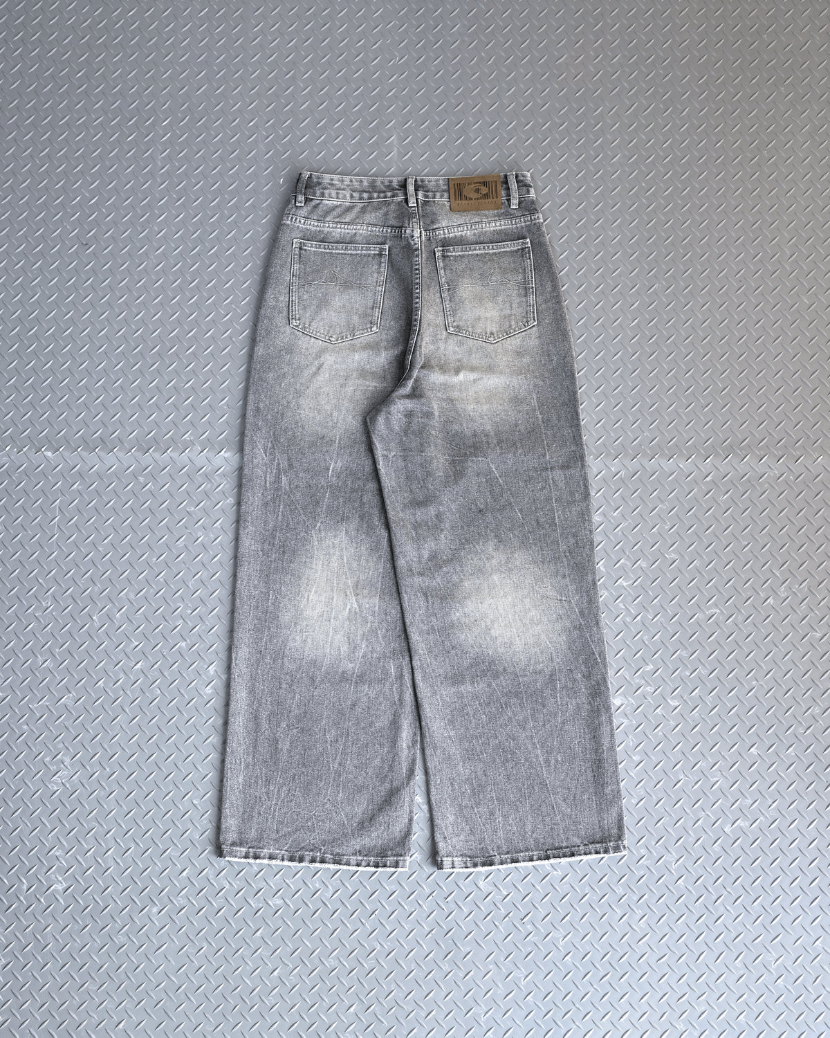 7日以内お届け】ウォッシュドクラックバギーデニム L2085