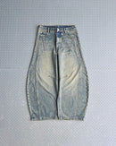 【10日以内お届け】ウォッシュドステッチバルーンデニム L2090