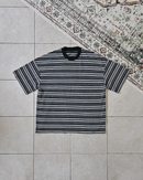 【10日以内お届け】ウォッシュドダメージボーダーT L2107