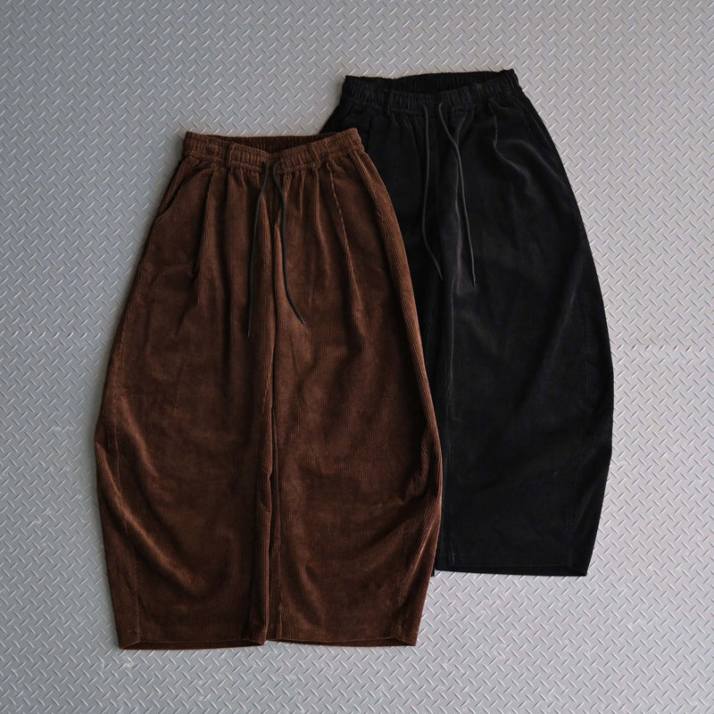 L2099　コーデュロイバルーンパンツ　XL（brown）地底人ONLINE 10日以内お届け】コーデュロイバルーンパンツ L2099