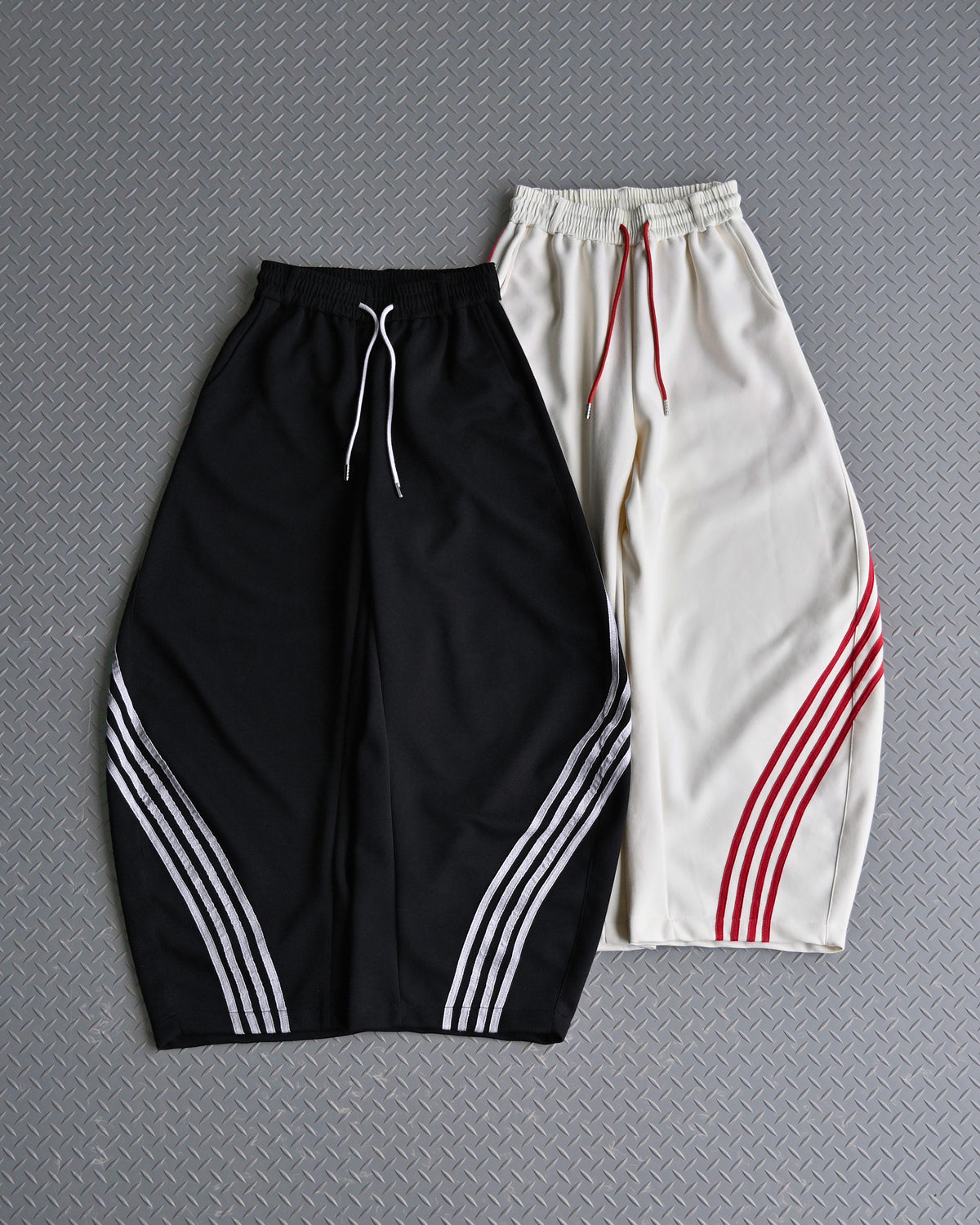 地底人　バルーントラックパンツ　ワッフルトラックジャケットセット 7日以内お届け】バルーントラックパンツ L2095