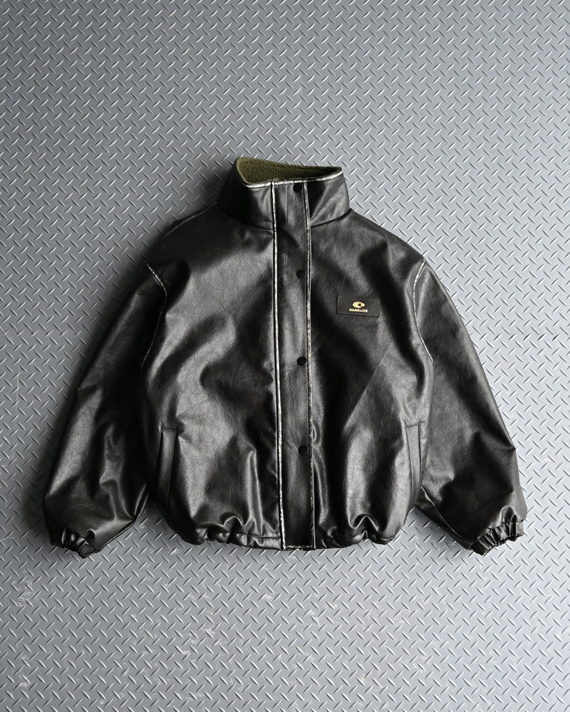 【予約販売】リバーシブルPUレザージャケット L2084