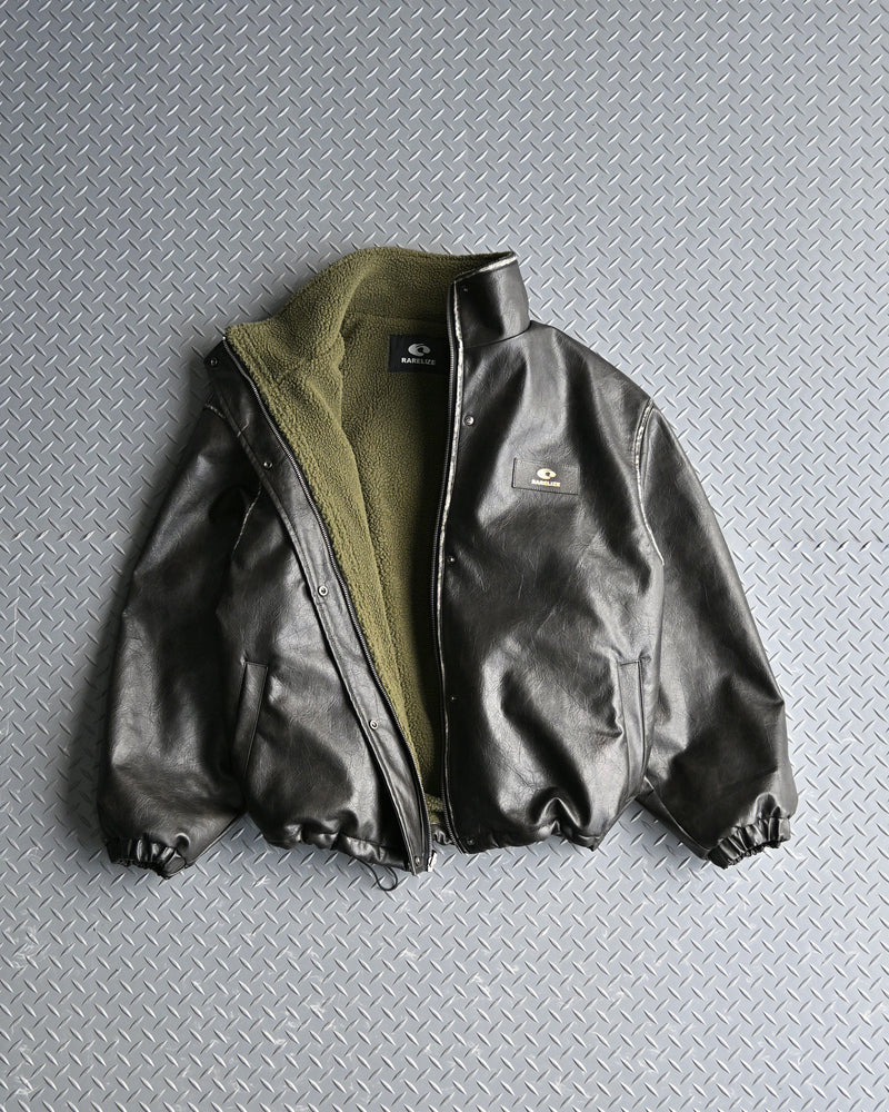 【予約販売】リバーシブルPUレザージャケット L2084