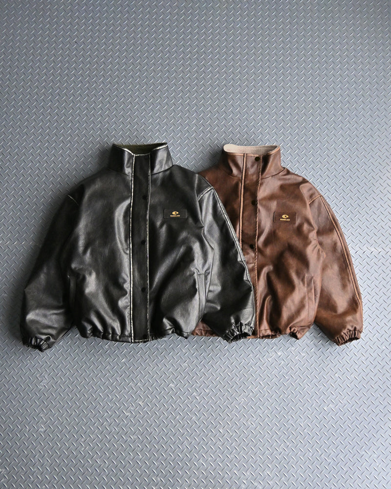 【予約販売】リバーシブルPUレザージャケット L2084