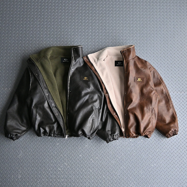 【予約販売】リバーシブルPUレザージャケット L2084