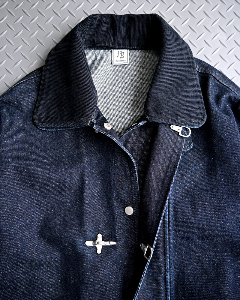 【10日以内お届け】トグルフック2WAYコーデュロイカラーコート L2166