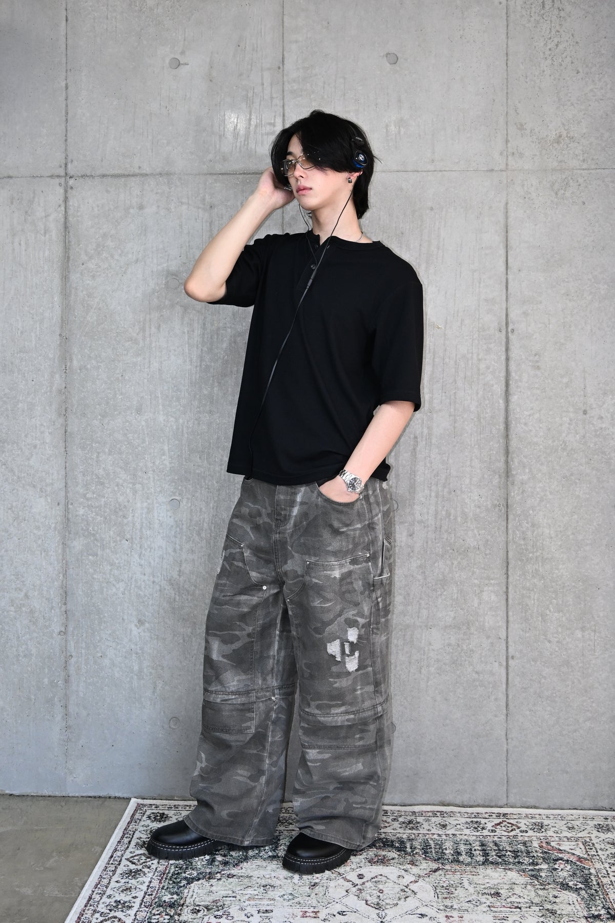 ウォッシュドカモ2WAYパンツ L2103 10日以内お届け】 ダメージカモ2WAYパンツ L2103