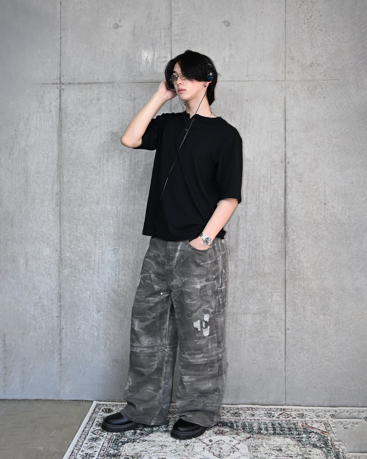 7日以内お届け リアルツリーダメージ2WAYパンツ L2058 地底人