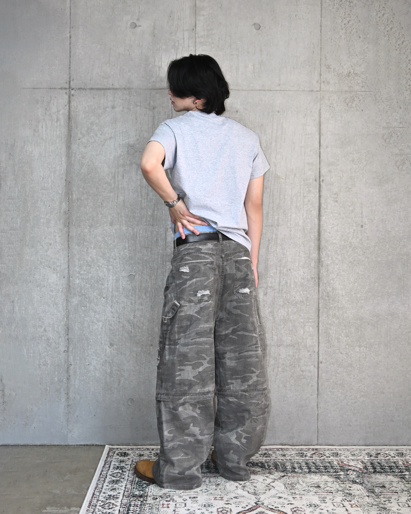 【10日以内お届け】 ダメージカモ2WAYパンツ L2103