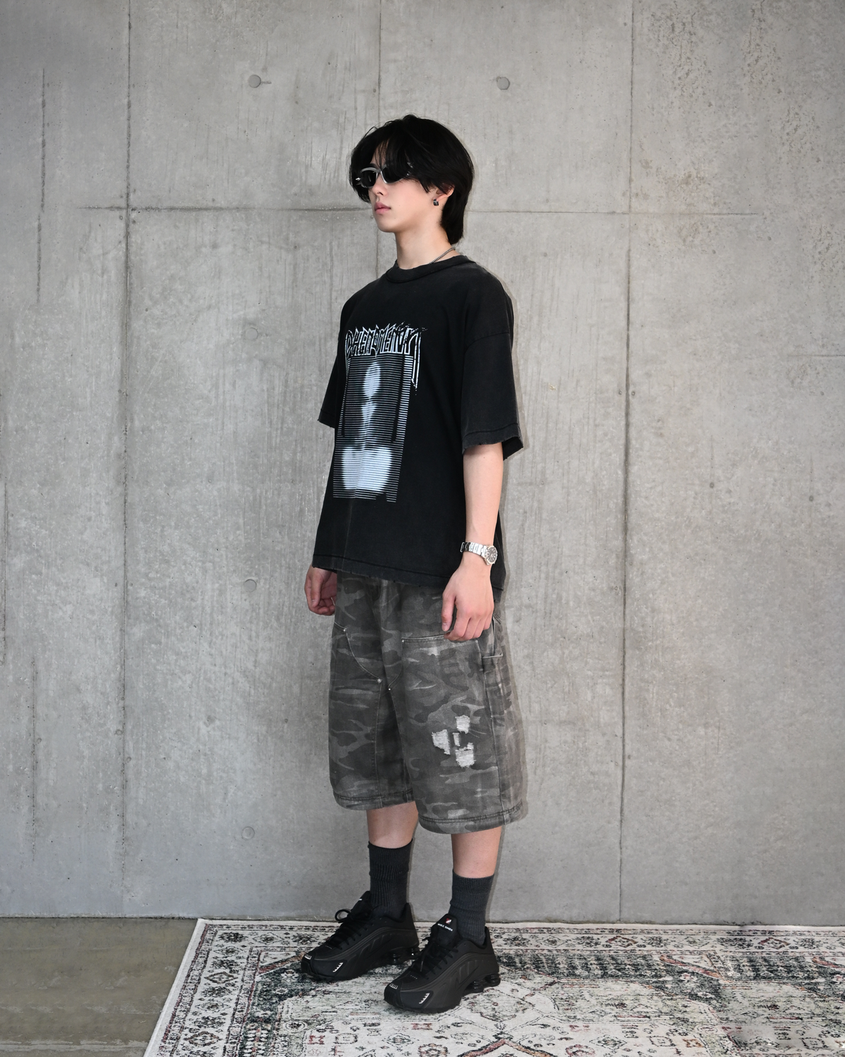 ダメージカモ2WAYパンツ L2103 M 地底人ONLINE 10日以内お届け】 ダメージカモ2WAYパンツ L2103