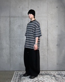 【10日以内お届け】ウォッシュドダメージボーダーT L2107