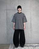 【10日以内お届け】ウォッシュドダメージボーダーT L2107