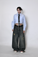 【10日以内お届け】 ウォッシュドカジュアルデニム L0959