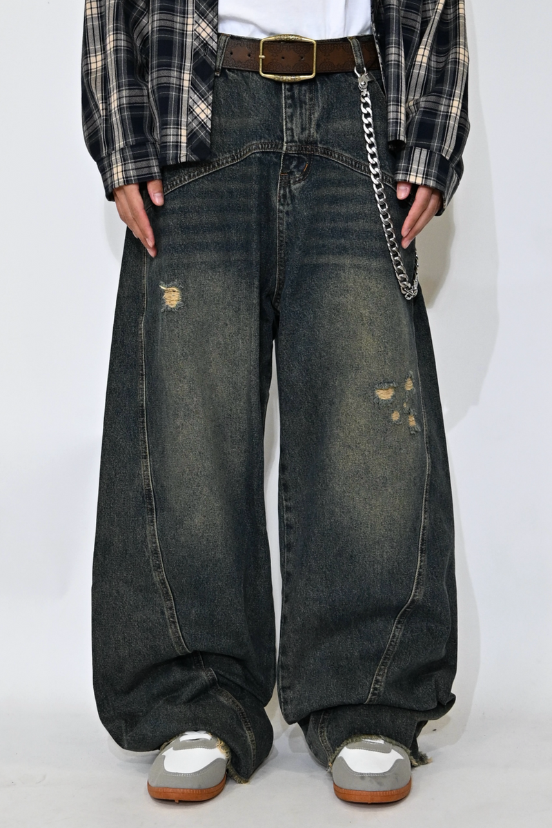 HUMAN MADE × Curry Up ウォバッシュ デニム ショップコート HUMAN MADE × Curry Up ウォバッシュ デニム ショップコート