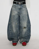 【10日以内お届け】カジュアルダメージバルーンデニム L2079