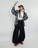 【10日以内お届け】ステッチバルーンインディゴデニム L2083