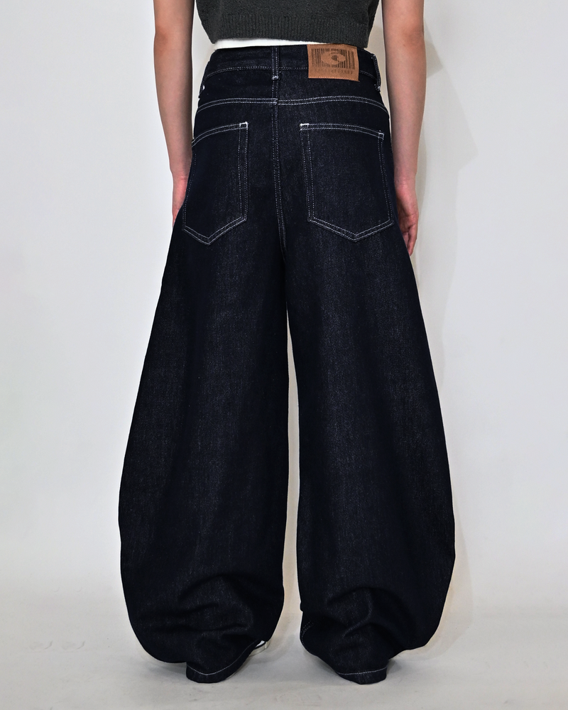 10日以内お届け】ステッチバルーンインディゴデニム L2083 10日以内お届け】ステッチバルーンインディゴデニム L2083