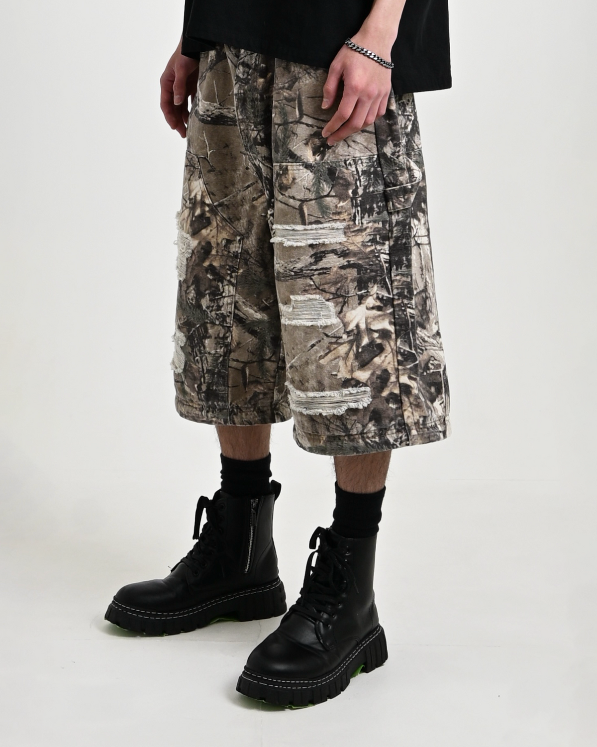 地底人リアルツリー2WAYパンツ 10日以内お届け】 リアルツリーダメージ2WAYパンツ L2058