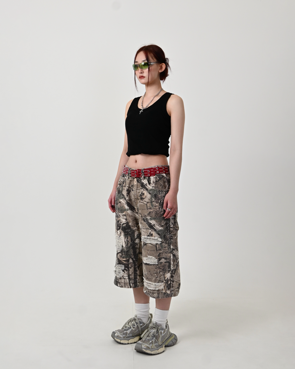 地底人リアルツリー2WAYパンツ 10日以内お届け】 リアルツリーダメージ2WAYパンツ L2058