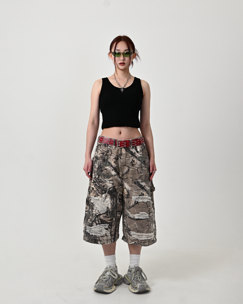 地底人リアルツリー2WAYパンツ 10日以内お届け】 リアルツリーダメージ2WAYパンツ L2058
