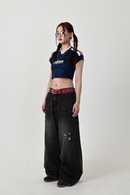 【10日以内お届け】カーブラインダメージデニム L2126