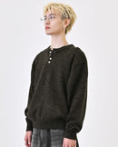 【10日以内お届け】ウールブレンドヘンリーネックニット L2143